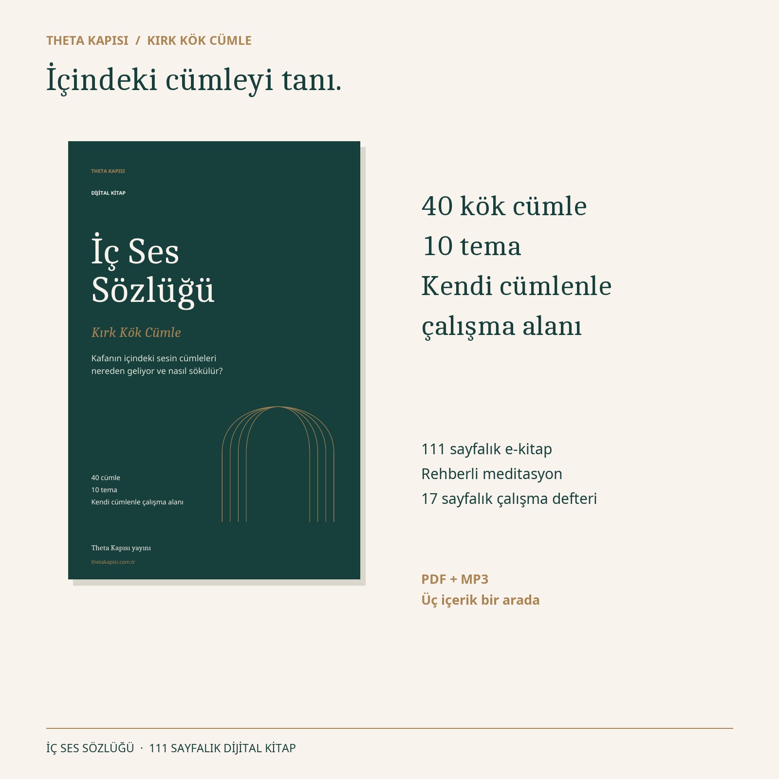 İç Ses Sözlüğü dijital paketi: 111 sayfalık kitap, rehberli meditasyon ve 17 sayfalık çalışma defteri