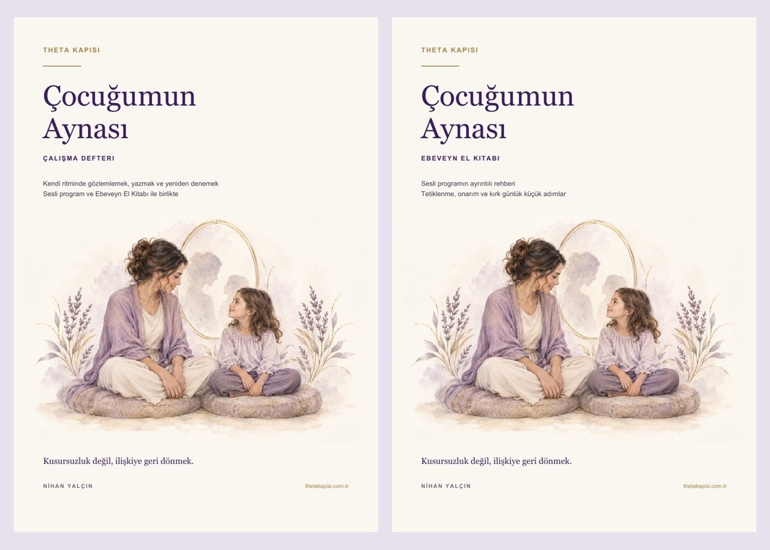 Çocuğumun Aynası Ebeveyn El Kitabı ve Çalışma Defteri kapakları