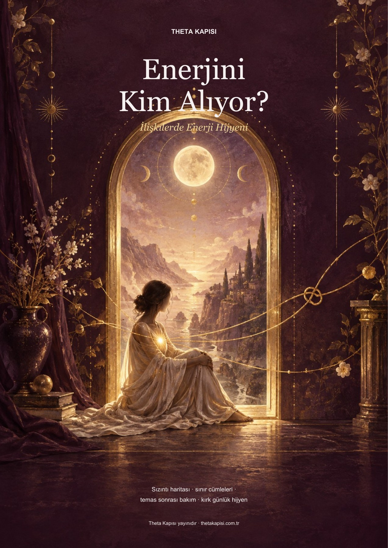 Enerjini Kim Alıyor? — İlişkilerde Enerji Hijyeni, Theta Kapısı e-kitap kapağı